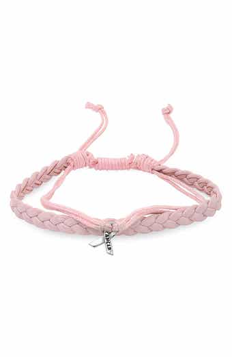 Braided Leather & Cord Charm Bracelet