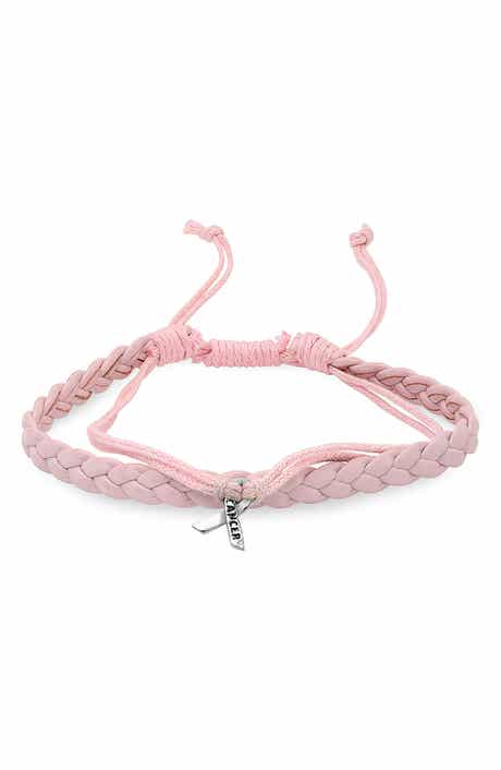 Braided Leather & Cord Charm Bracelet