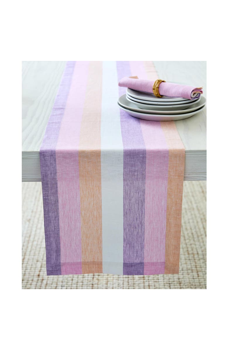 Solino Home Linen Table Runner - Gelato Stripe, Main, color, Gelato
