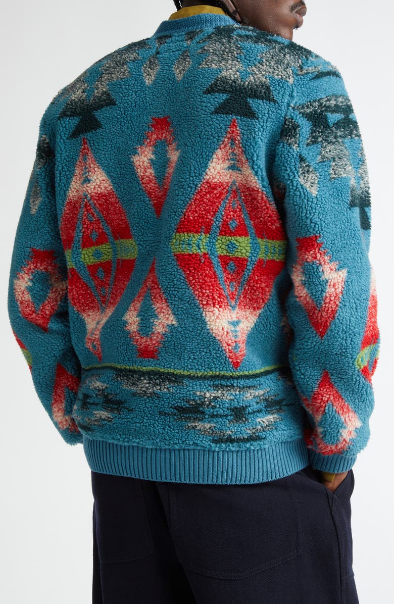 BEAMS Boa Jacquard Cardigan, Alternate, color, 