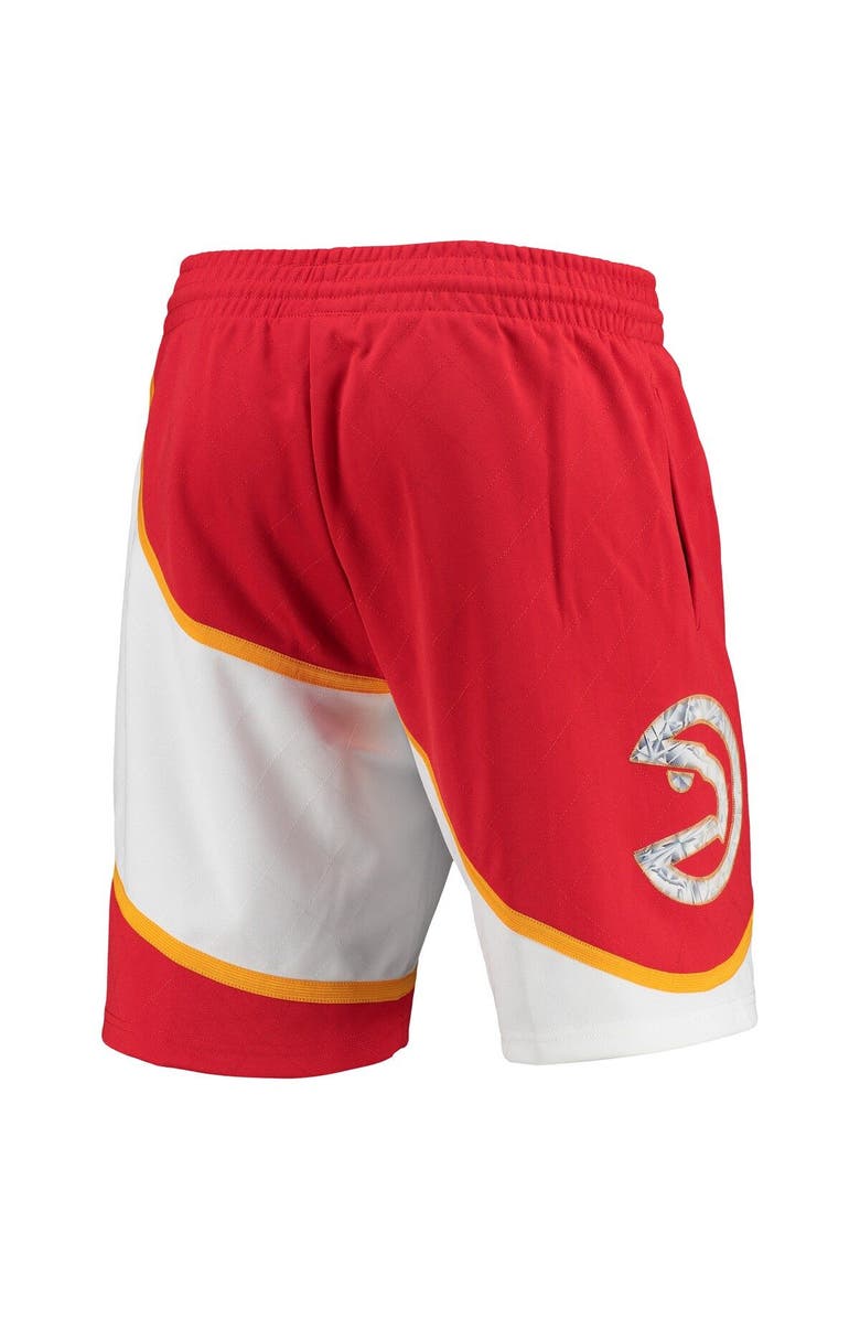 Mitchell & Ness Men's Mitchell & Ness Red Atlanta Hawks 1986 Hardwood Classics 75th Anniversary Swingman Shorts, Alternate, color, Red