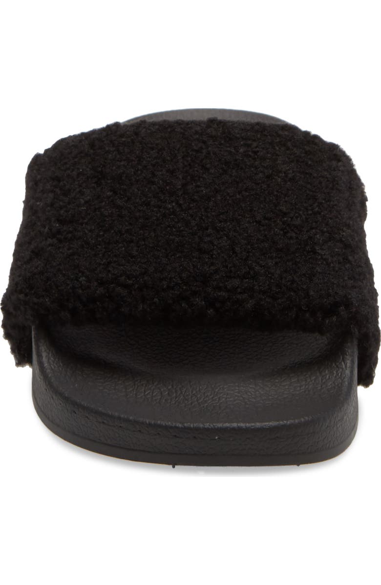 Steve Madden Shear Faux Shearling Slide Slipper, Alternate, color,
