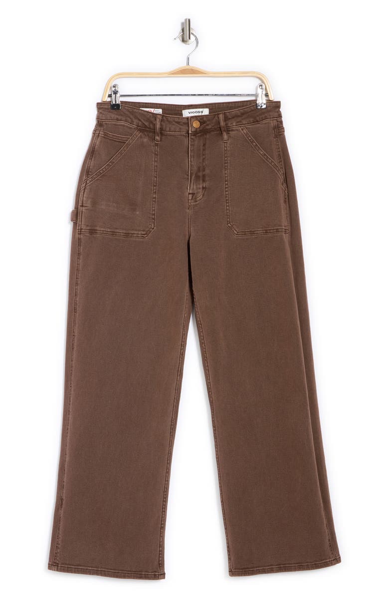 Vigoss Carpenter Straight Baggy Jeans, Alternate, color, Chocolate