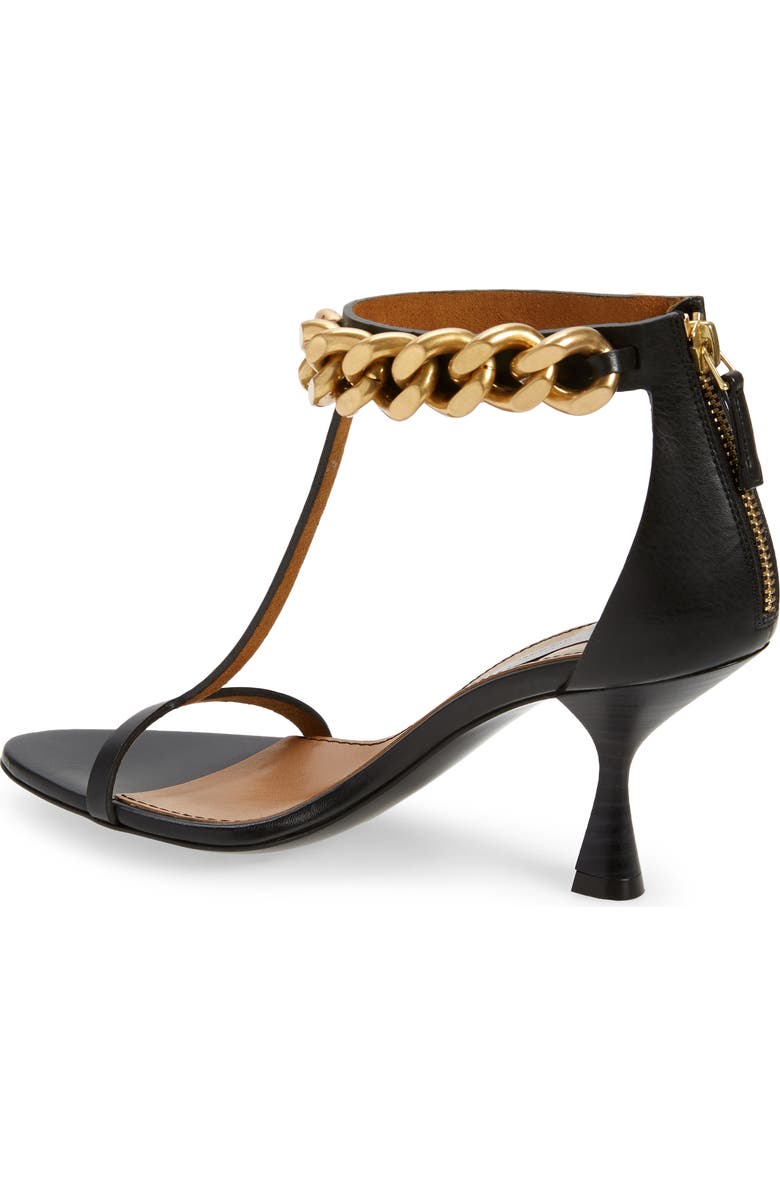 Stella McCartney Falabella Chain T-Strap Sandal, Alternate, color,