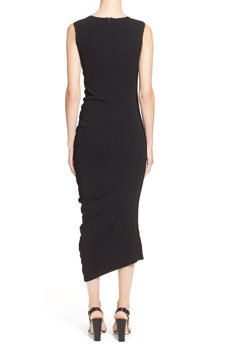 Donna Karan New York Sculpted Crepe Asymmetrical Dress, Alternate, color,