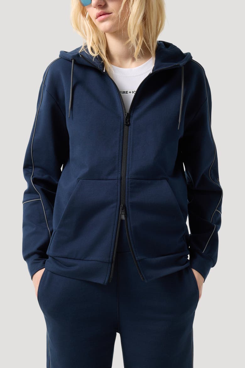 Enia Jersey Jacket, Alternate, color, Navy blue