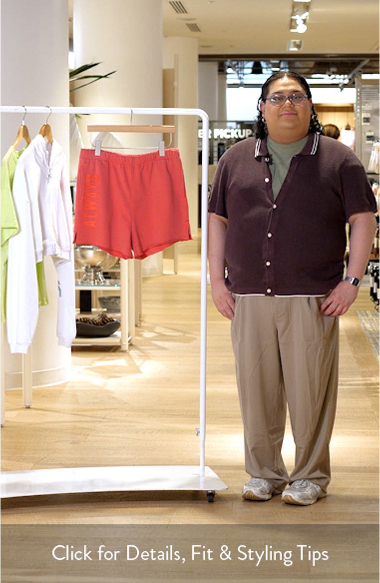 Empathy Always Graphic Sweat Shorts, sales video thumbnail