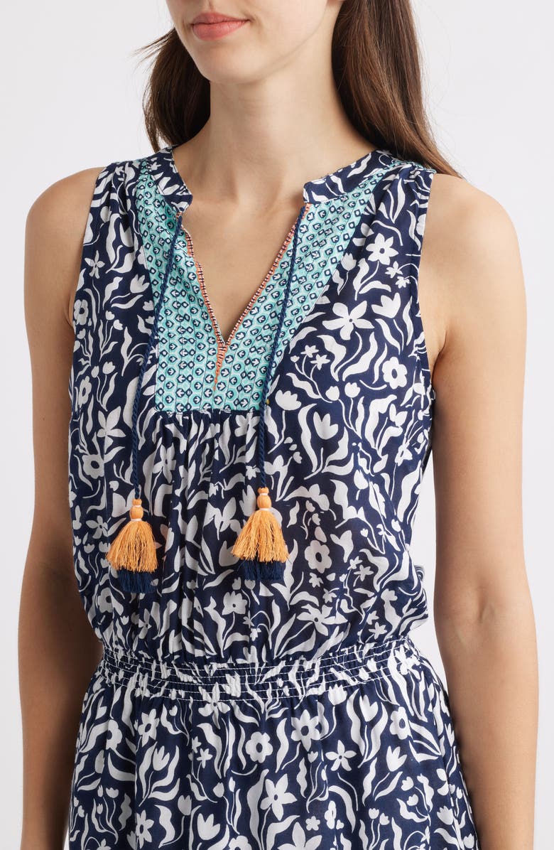 Hatley Chloe Wavy Flowers Mixed Print Dress, Alternate, color, 