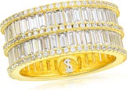 SUZY LEVIAN Cubic Zirconia Wide Eternity Band Ring