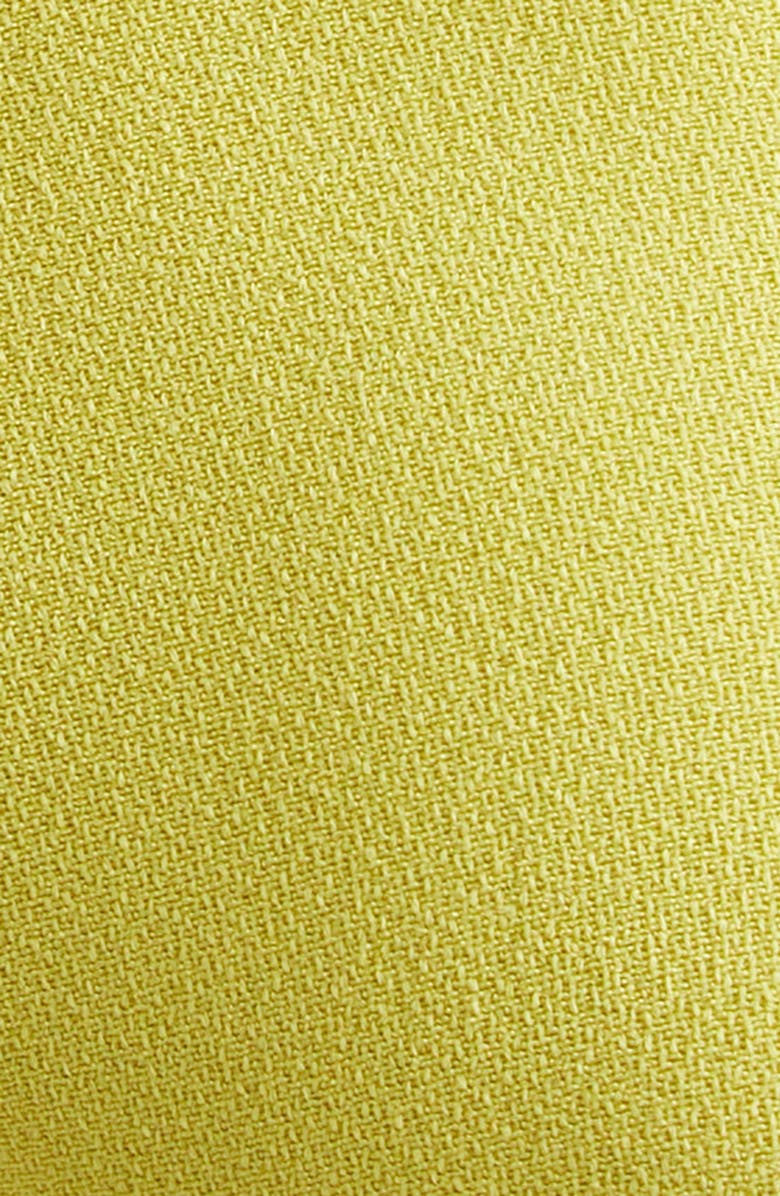 Victoria Beckham Bela Ruched Midi Dress, Alternate, color, Chartreuse