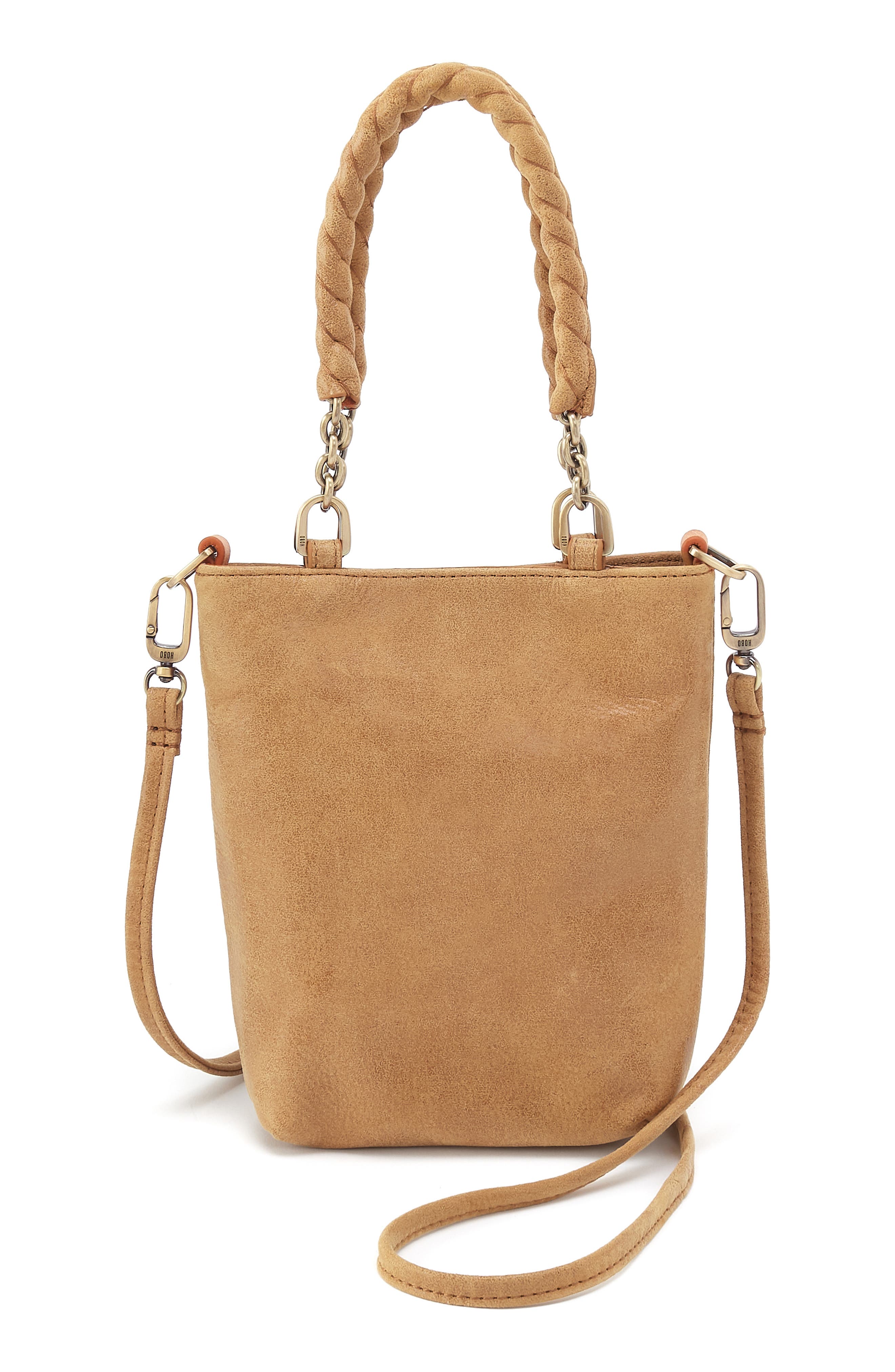 HOBO Mini Tennessee Leather Bucket Bag, Main, color, Whiskey