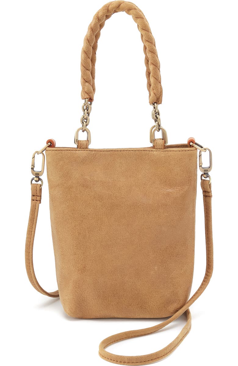 HOBO Mini Tennessee Leather Bucket Bag, Main, color, Whiskey