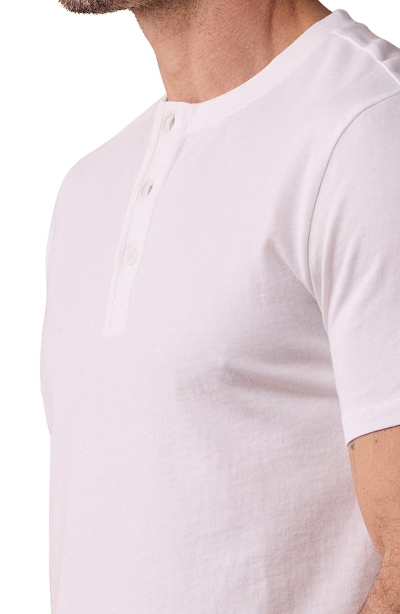The Normal Brand Henley T-Shirt, Alternate, color, White