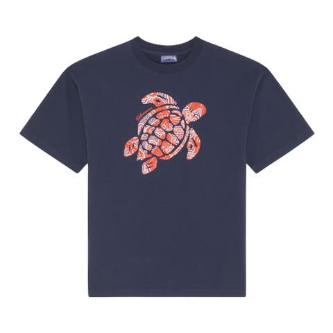 Boys Organic Cotton Oversize T-shirt Turtle