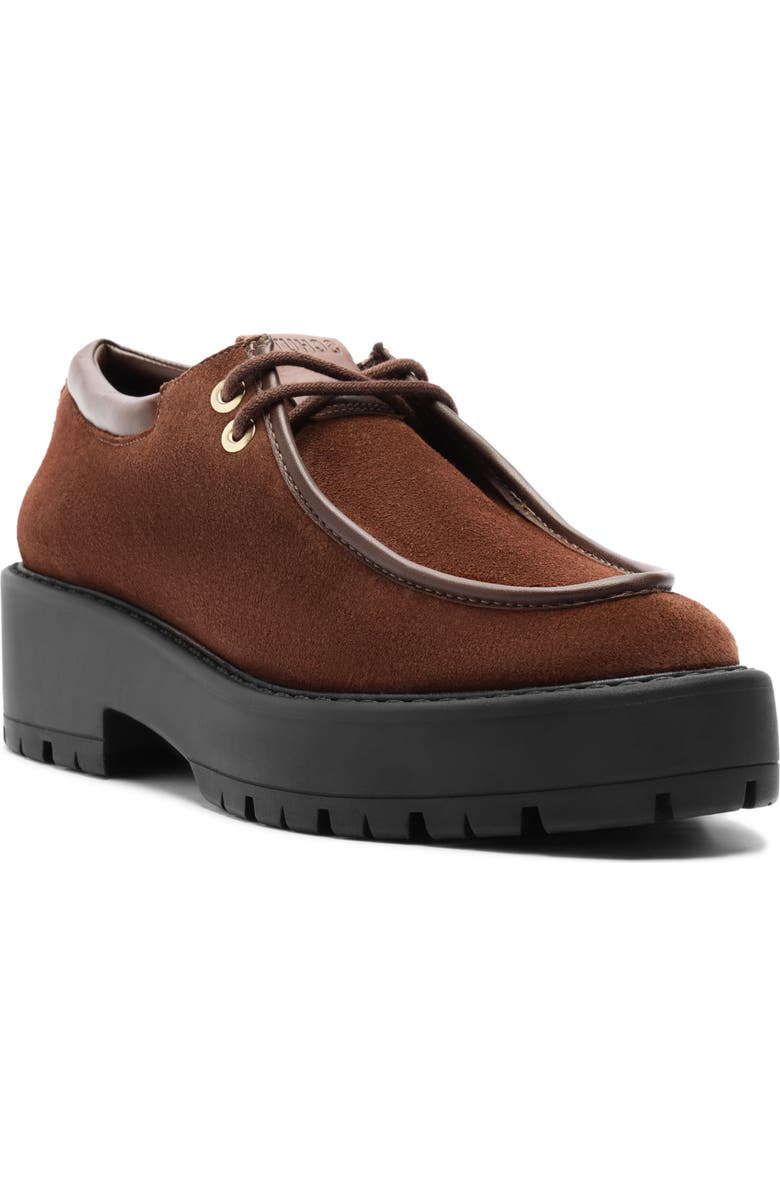 Schutz Cia Platform Loafer, Main, color, Root Brown