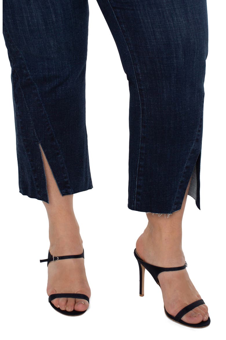 Gia Glider Pull-On Twisted Seam Crop Flare Jeans, Alternate, color, COLUMBIA