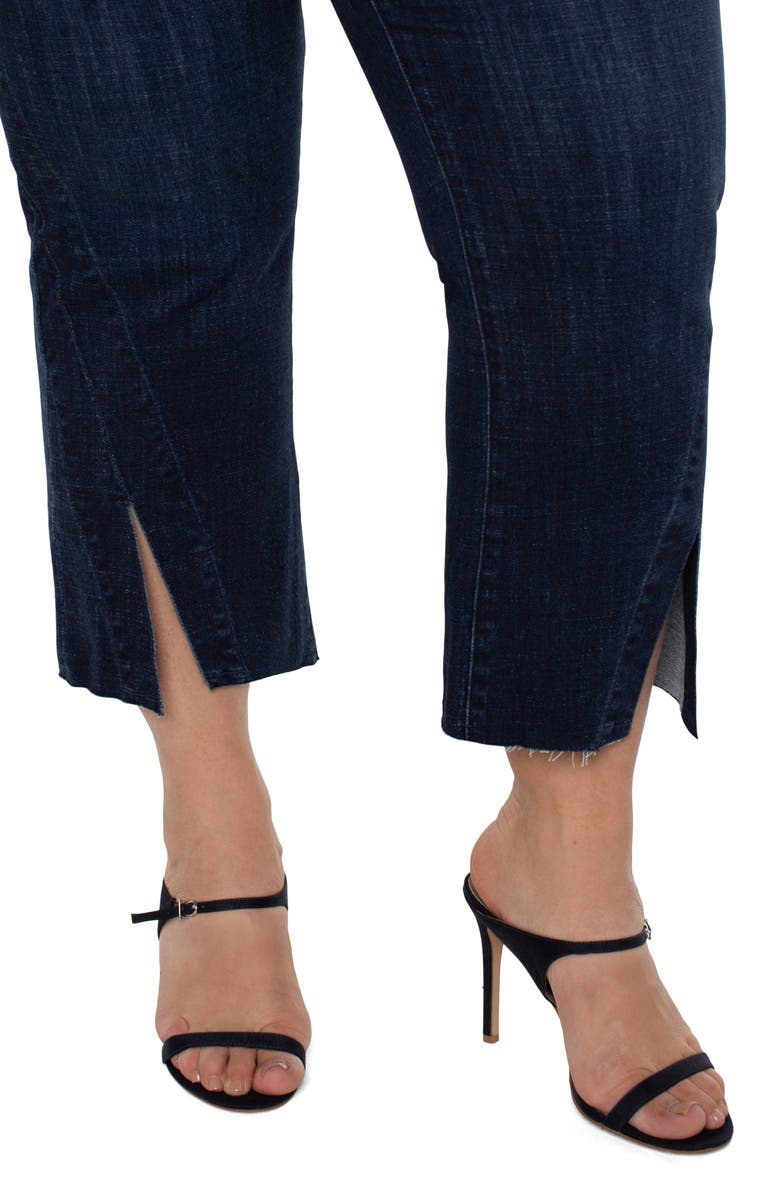 Liverpool Gia Glider Pull-On Twisted Seam Crop Flare Jeans, Alternate, color,