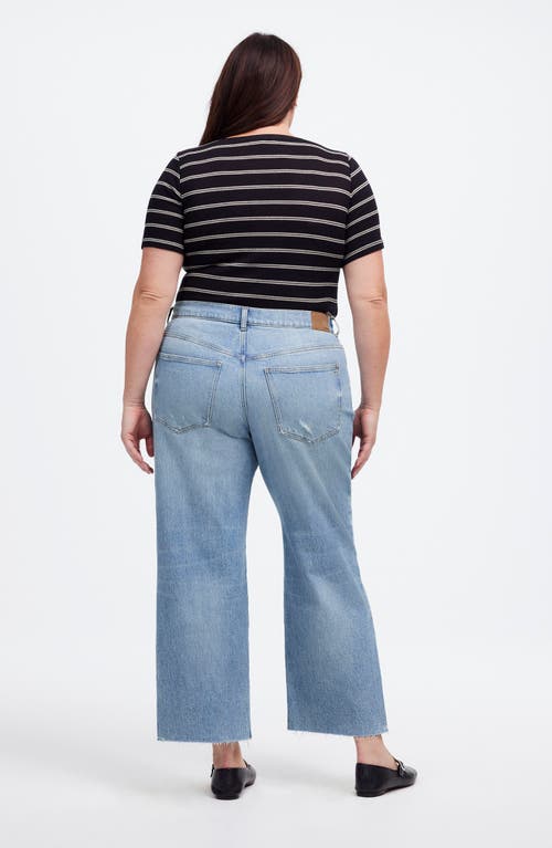 Madewell The Perfect Vintage Wide Leg Crop Jeans In Hallstead Wash