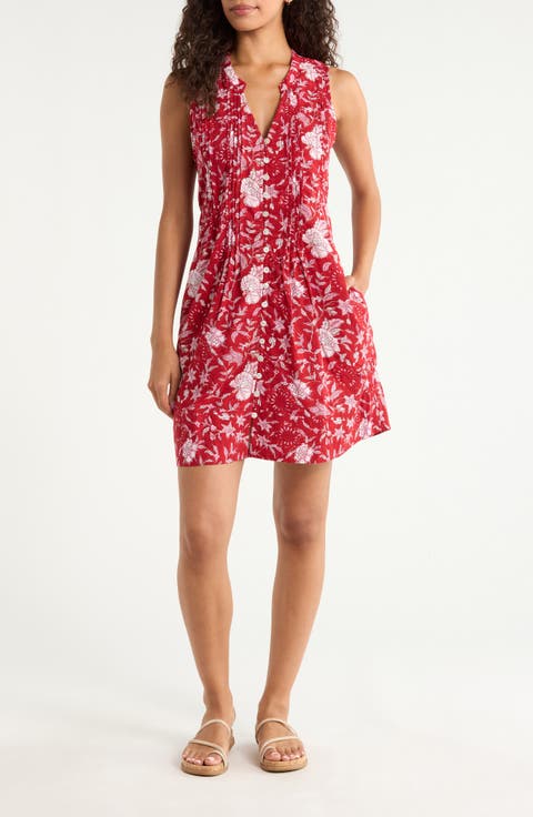 Devin Print Organic Cotton Mini Sundress