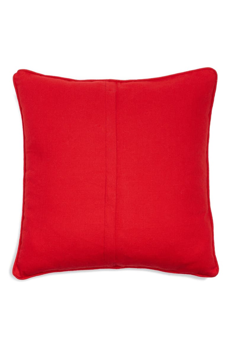 'Tic Tac Toe' Accent Pillow, Alternate, color, RED