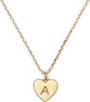 Kate Spade New York initial heart pendant necklace