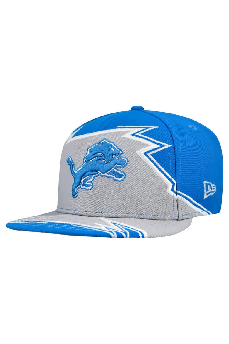 Men's New Era  Blue/Gray Detroit Lions Break 59FIFTY Fitted Hat, Main, color, Blue