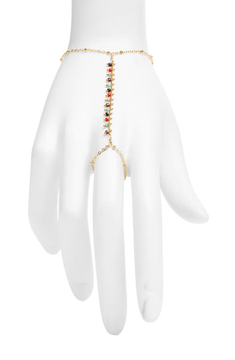 Rainbow Cluster Hand Chain