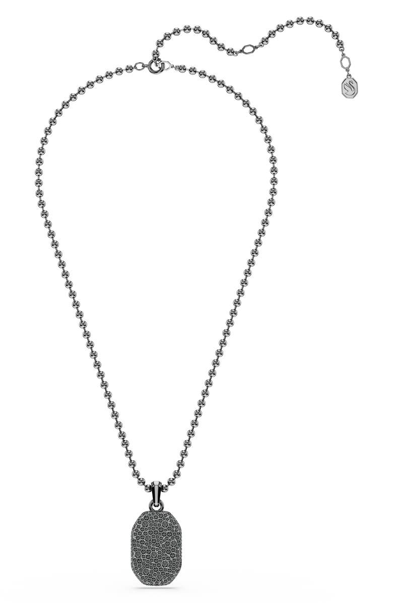 Swarovski Dextera Crystal Pendant Necklace, Alternate, color, Black