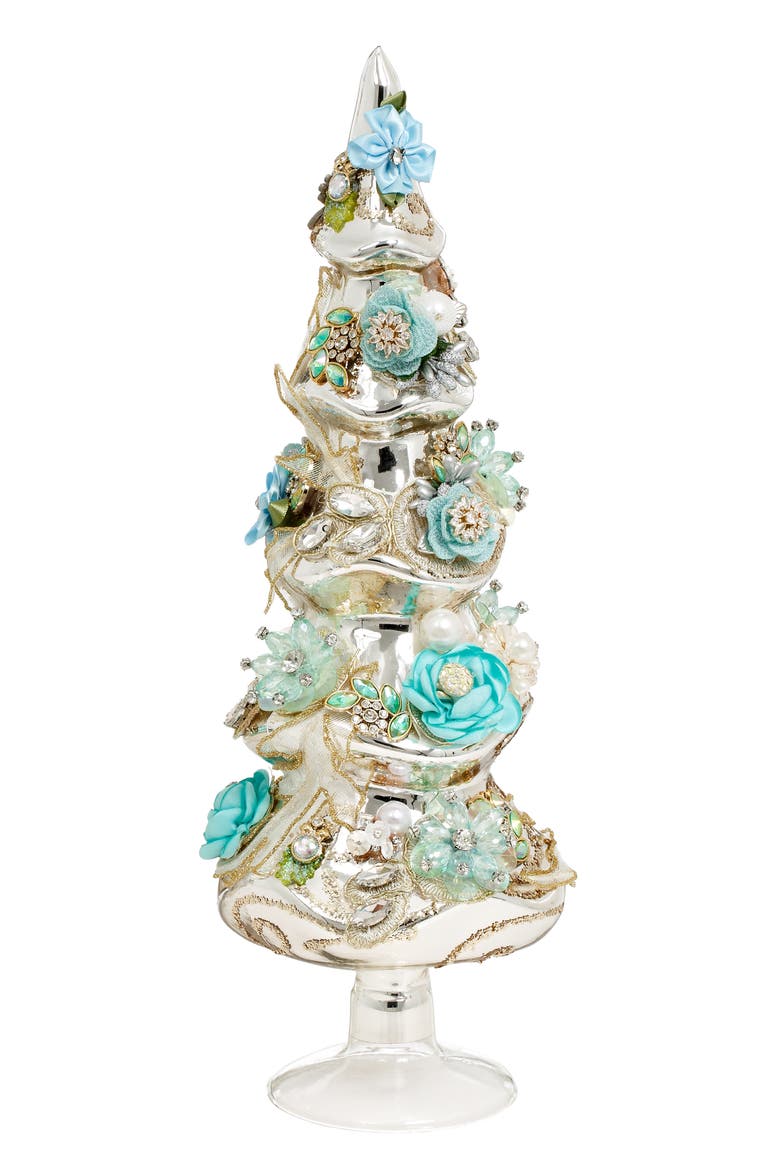 Jeweled Tree, Blue, Small, Main, color, Turquoise