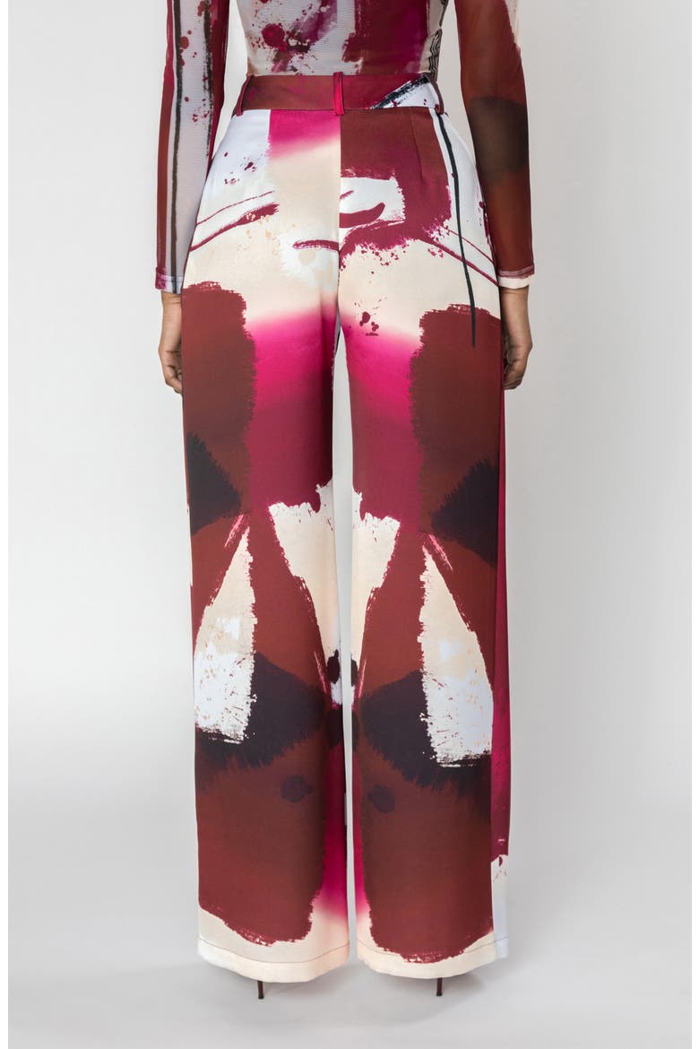 Telsa High Waist Wide Leg Pants, Alternate, color, RED PRINT