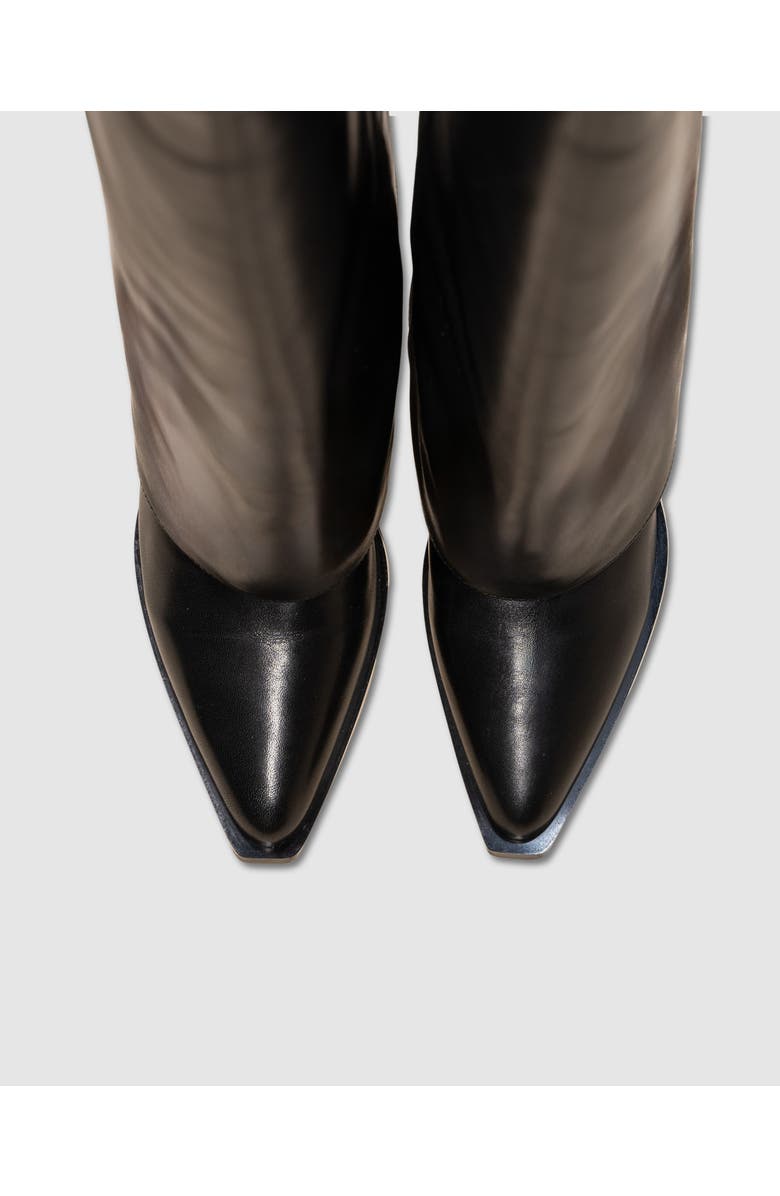 MI/MAI Joan Leather Cuff Boots, Alternate, color, Black