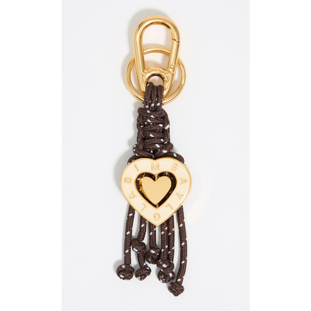 Bimba Y Lola Heart Key Ring With Ropes In Gold