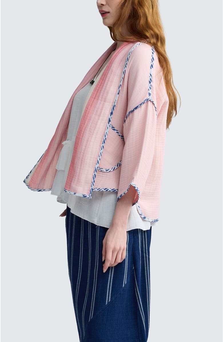 LUUKAA Sorrel Reversible Muslin Jacket, Alternate, color, Original Pink