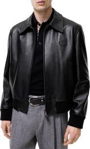 Burberry Leather Bloomsbury Harrington Jacket