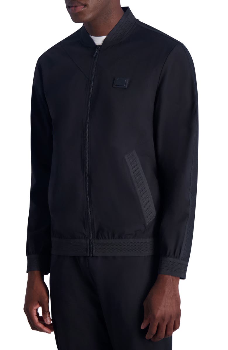 KARL LAGERFELD PARIS Bomber Jacket, Alternate, color,