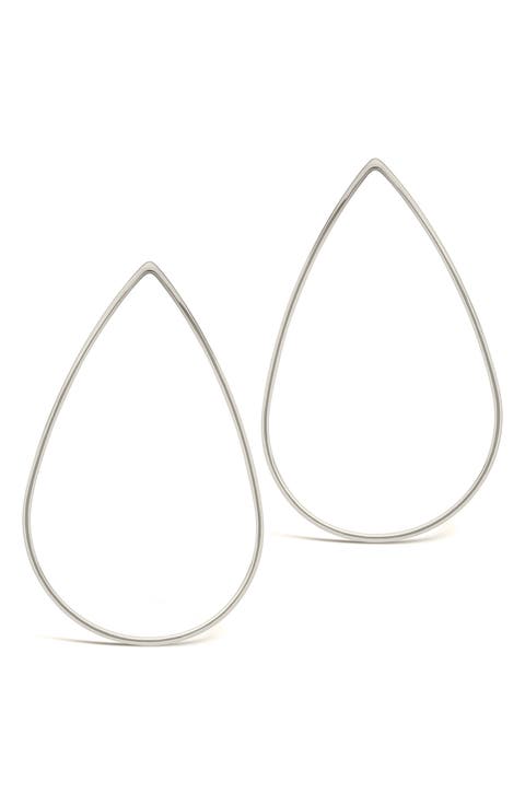 Teardrop Stud Earrings