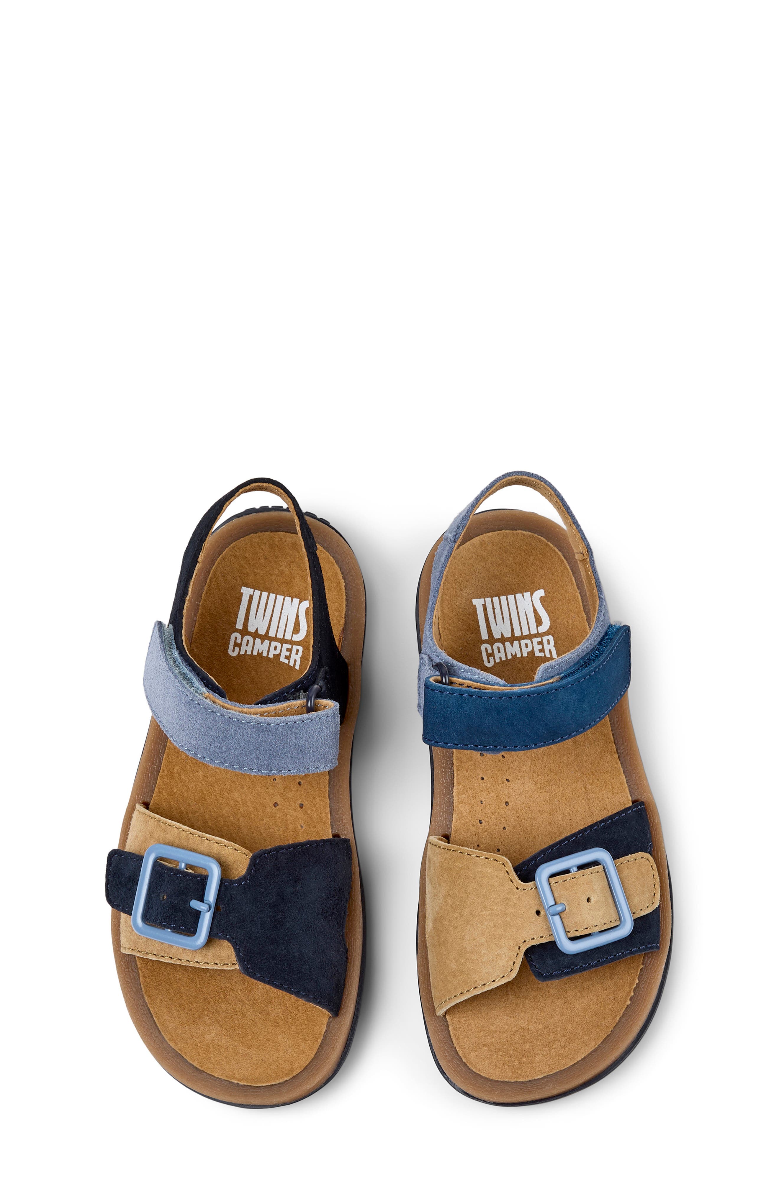 Camper Kids' Bicho Twins Mismatch Sandal, Alternate, color, Multi - Blue