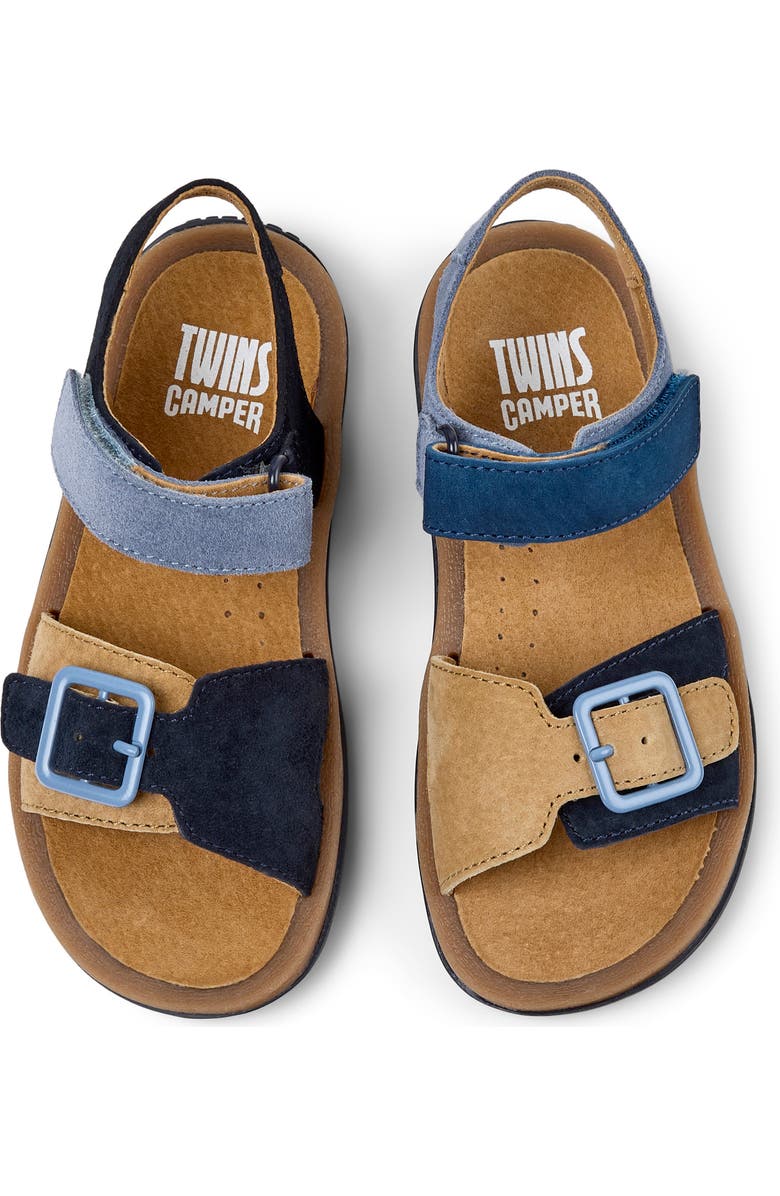 Camper Kids' Bicho Twins Mismatch Sandal, Alternate, color, Multi - Blue