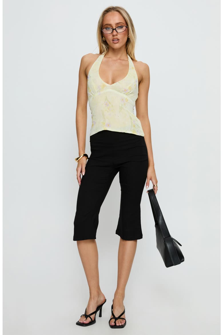 Dymond Print Halter Top, Alternate, color, YELLOW FLORAL