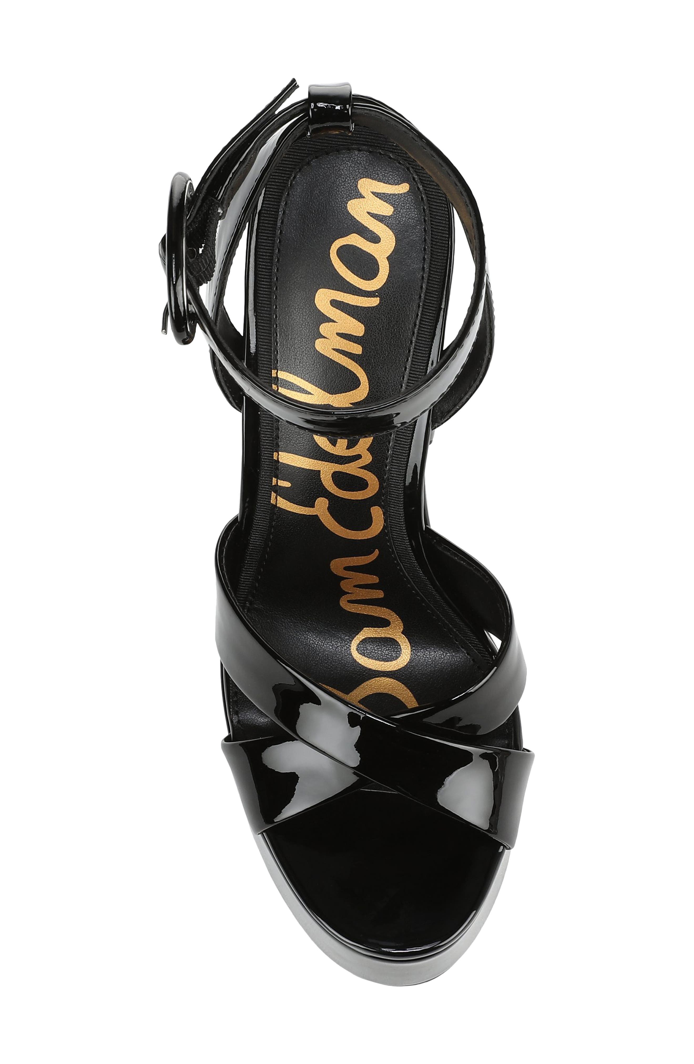 Sam Edelman Savannah Ankle Strap Platform Sandal, Alternate, color, Black