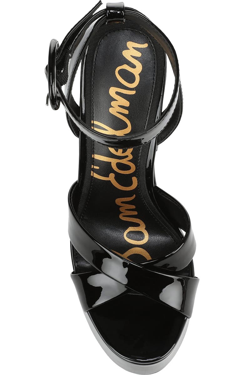 Sam Edelman Savannah Ankle Strap Platform Sandal, Alternate, color, Black