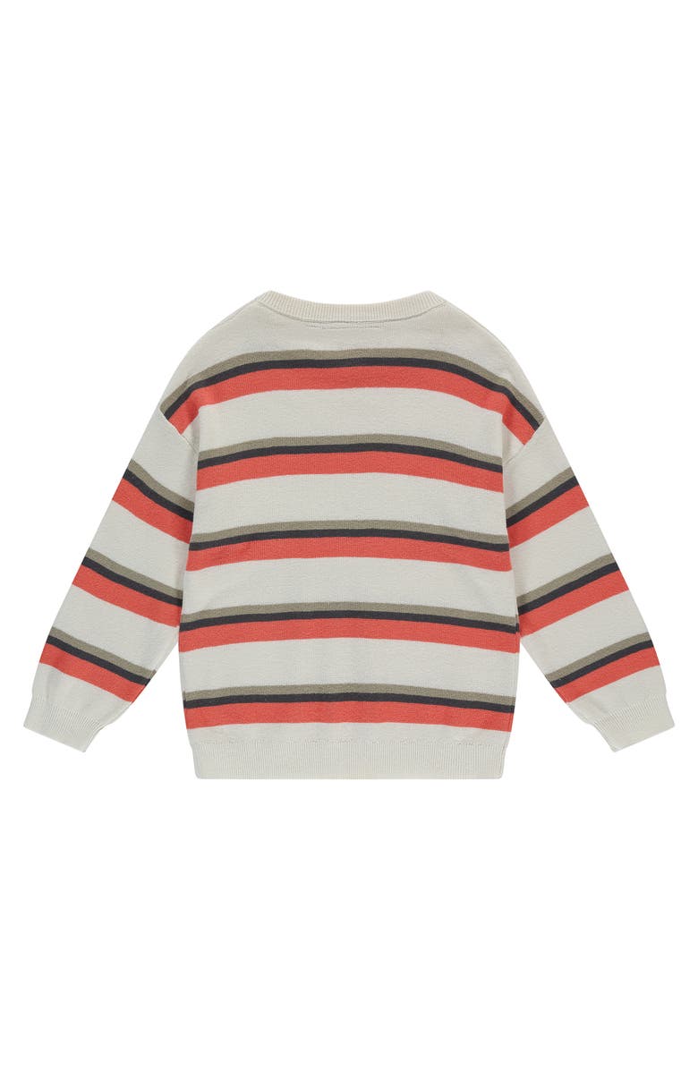 Stains and Stories by Babyface Pullover Multi Stripe Sweater, Alternate, color, Grapefruit