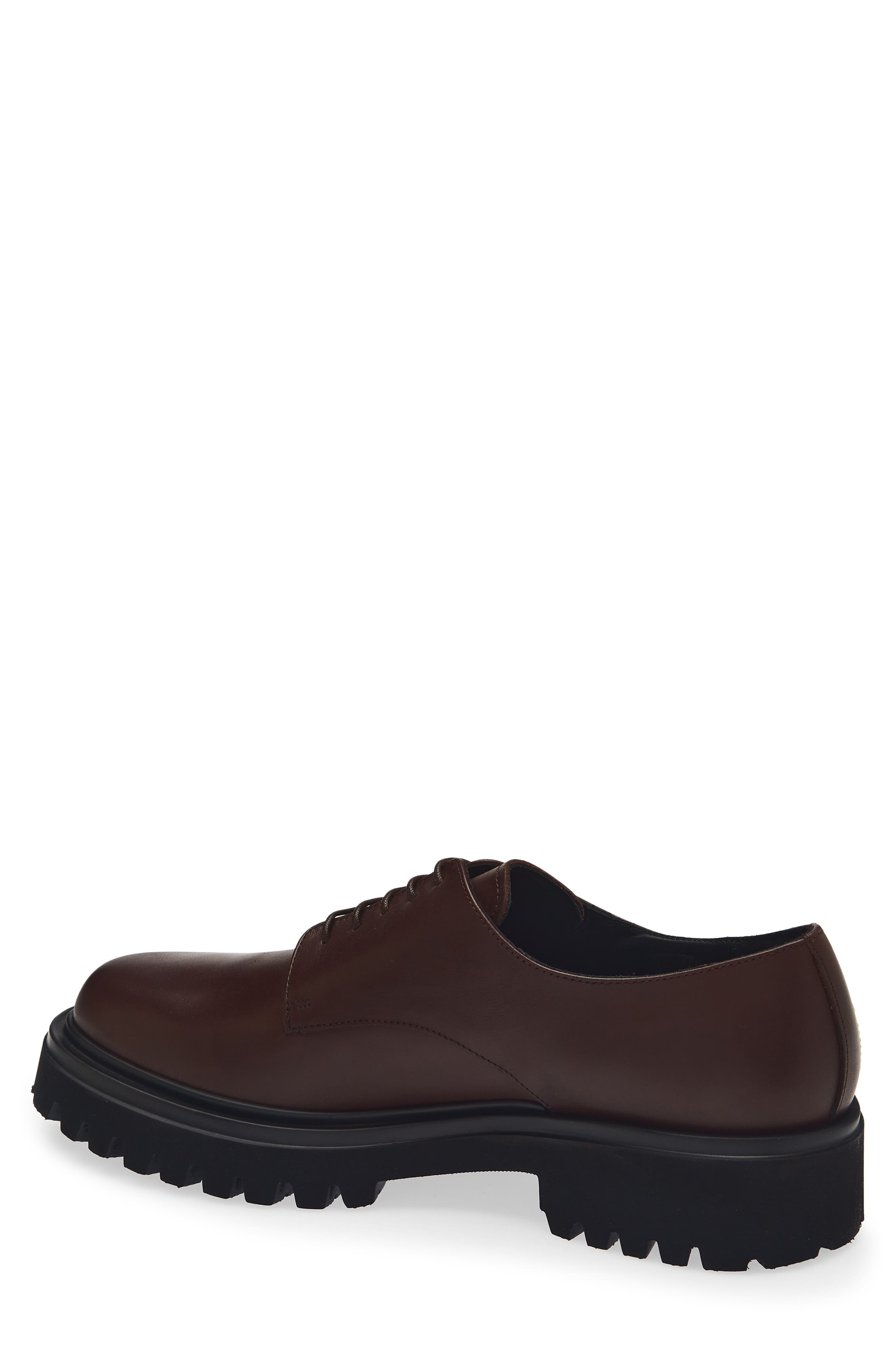 Bally Oliwery Leather Derby, Alternate, color, Marrone