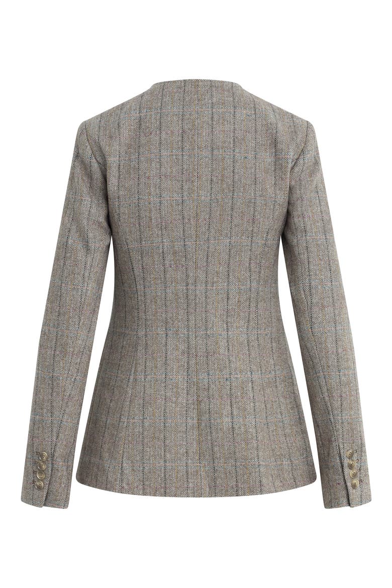 Spencer Herringbone Wool Blend Jacket, Alternate, color, NATURAL HERRINGBON