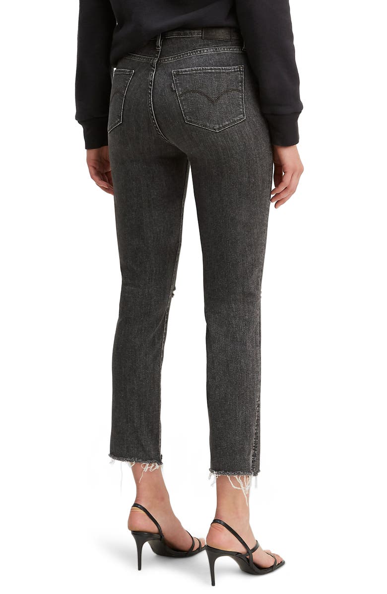 Levi's<sup>®</sup> 724<sup>™</sup> Ripped High Waist Crop Jeans, Alternate, color,