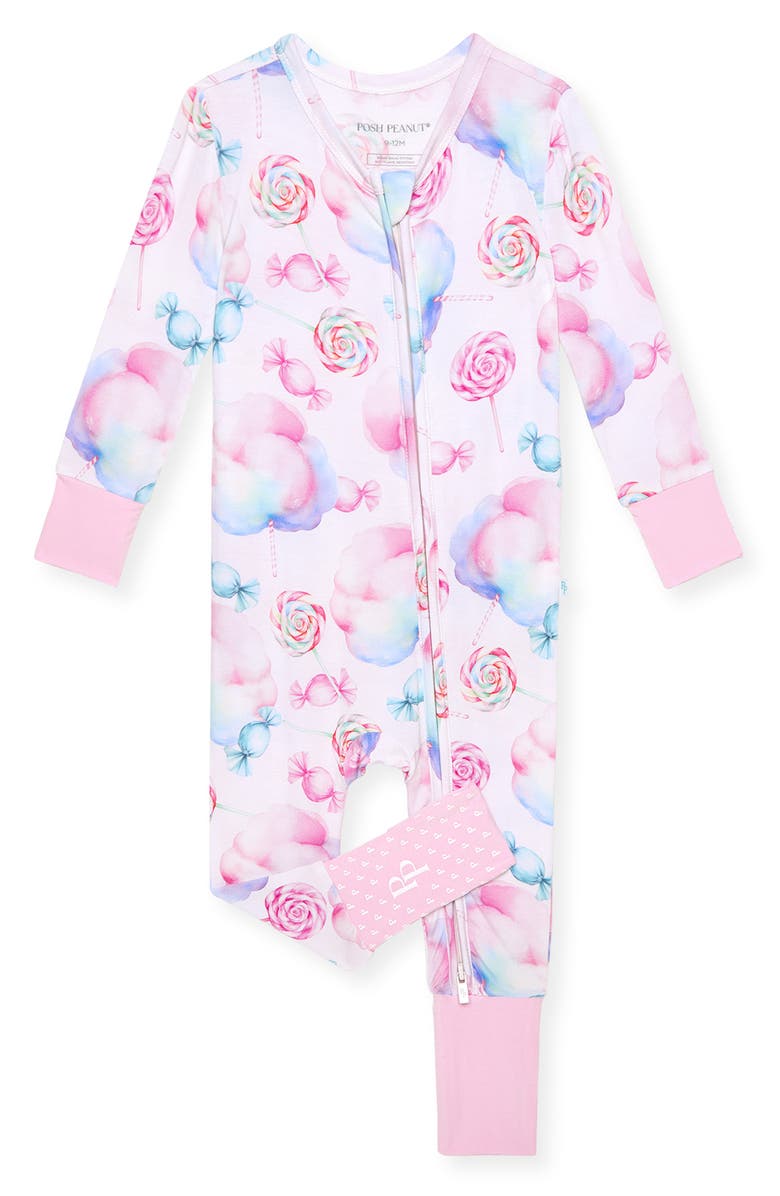 Posh Peanut Fitted Convertible Footie Pajamas, Main, color,