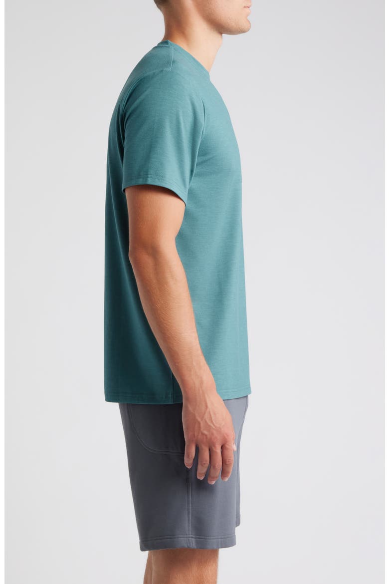Flex Performance Pocket T-Shirt, Alternate, color, HEATHER SEA PINE