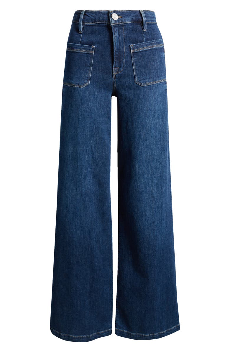 FRAME Wide Leg Stretch Denim Jeans, Alternate, color,