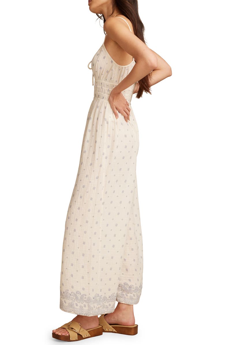 Lucky Brand Bandana Print Gauzy Wide Leg Jumpsuit, Alternate, color, 