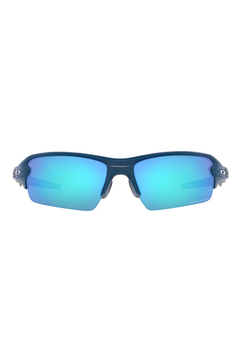 Flak 2.0 61mm Prizm™ Polarized Rectangular Sunglasses, Main, color, SAPPHIRE